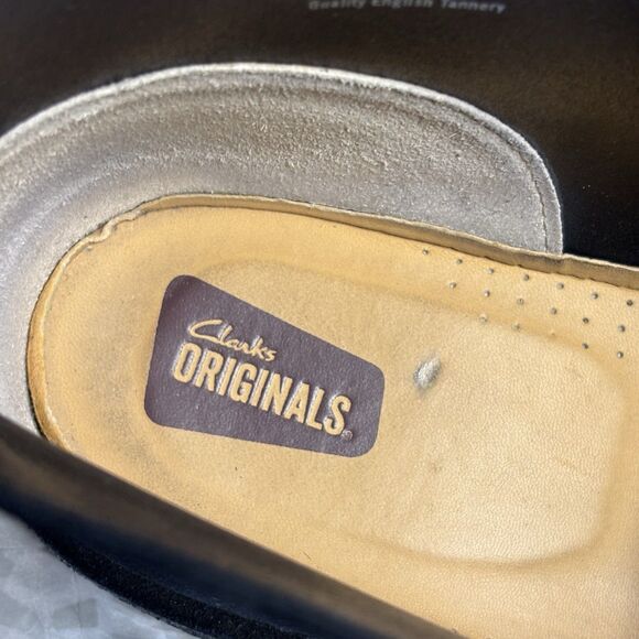 Clarks Desert Boot 12 M Men's Chukka Black Charles F. Stead Leather Upper W/Box - Picture 11 of 16